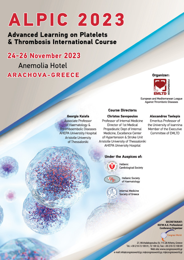 ALPIC 2023 (Advanced Learning On Platelets And Thrombosis International Course)