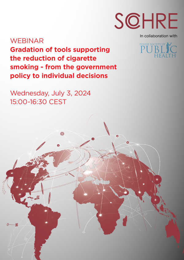 WEBINAR | Gradation of tools supporting the reduction of cigarette smoking - from the government policy to individual decisions